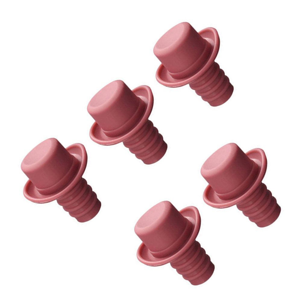 5Pcs Silicone Bottle Stoppers  - Wine Beer Hat ulasan dan harga