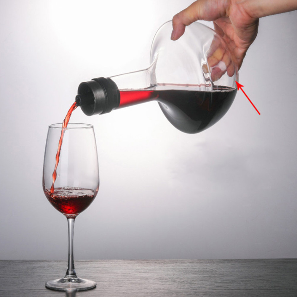 1Pcs 1000Ml Glass Wine Decante - Wine Aerator Pour ulasan dan harga