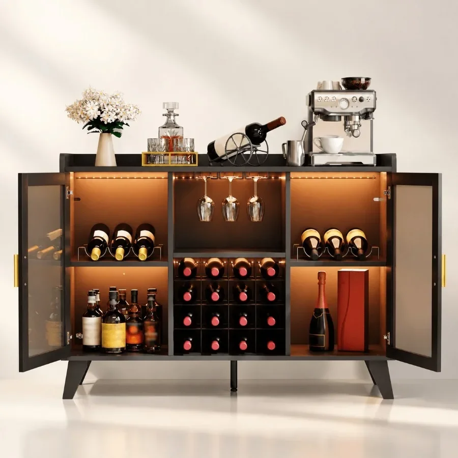 Bar Cabinet with LED Lights fo - Wine & Beer Guayaquil ulasan dan harga