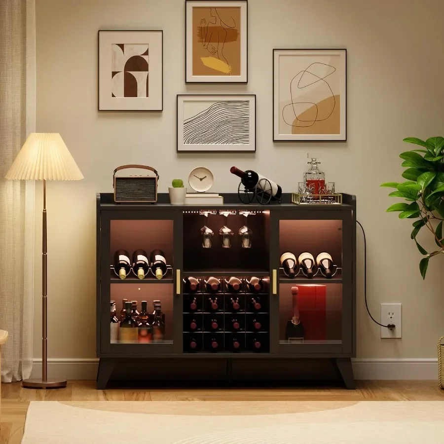 Bar Cabinet with LED Lights fo - Wine & Beer Guayaquil ulasan dan harga