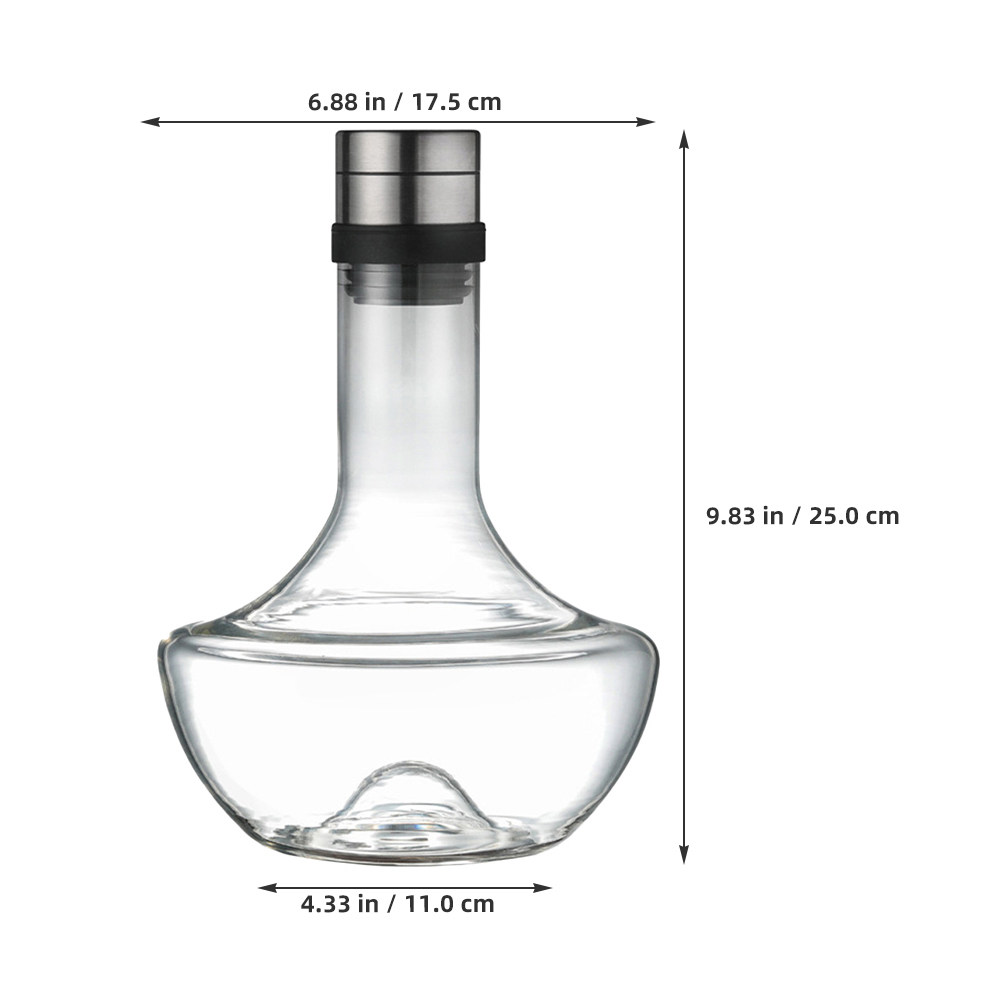 1Pcs Glass Wine Decanter 1000M - Wine Aerator Pour ulasan dan harga