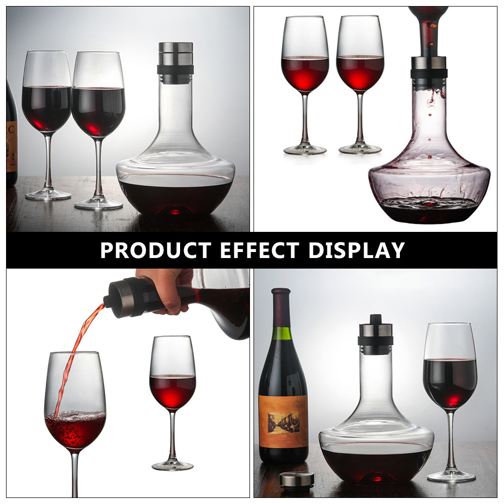 1Pcs Glass Wine Decanter 1000M - Wine Aerator Pour ulasan dan harga