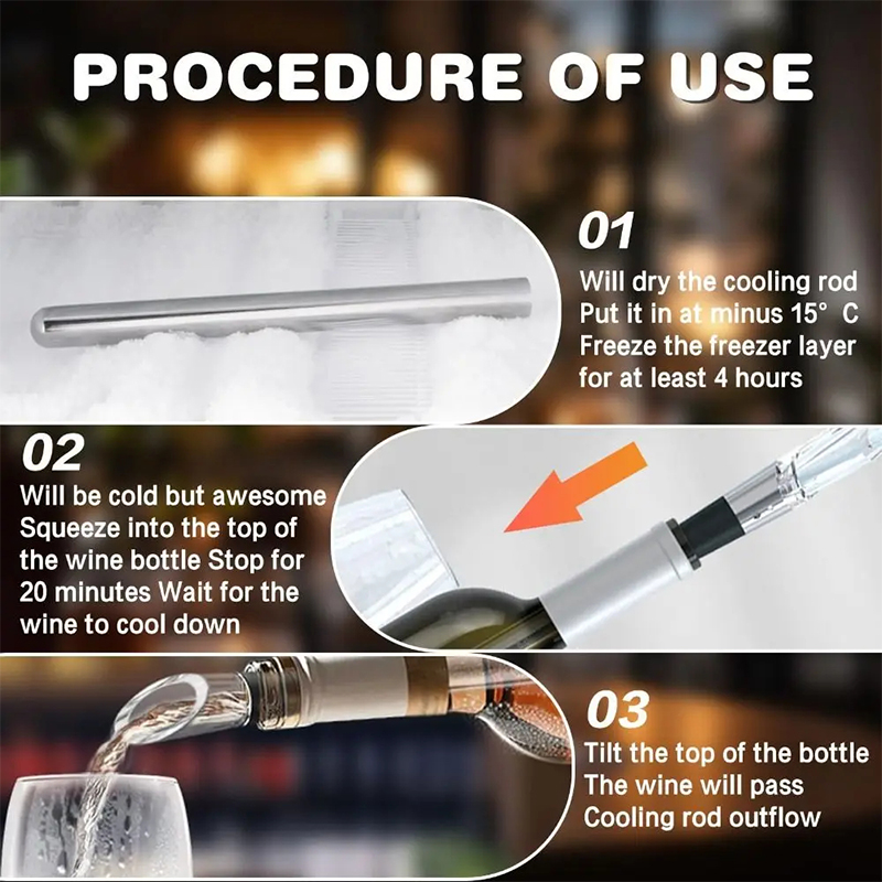 Stainless Steel Wine Chiller S - Wine Aerator Pour ulasan dan harga