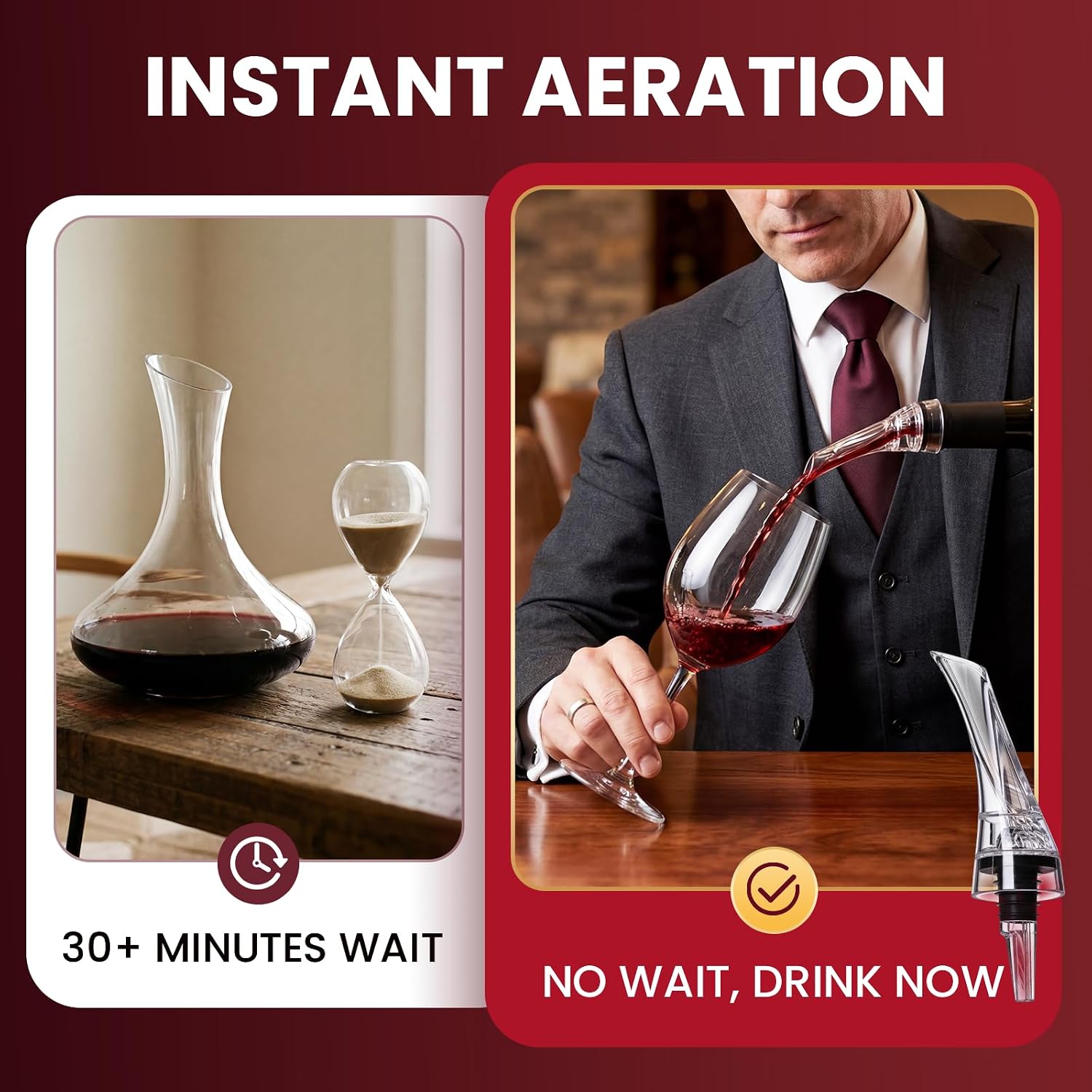 1pcs Magic Wine Decanter Wine  - Wine Aerator Pour ulasan dan harga